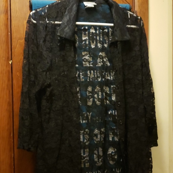 Fashion Bug Tops - Lace Black Fashion Bug Top
